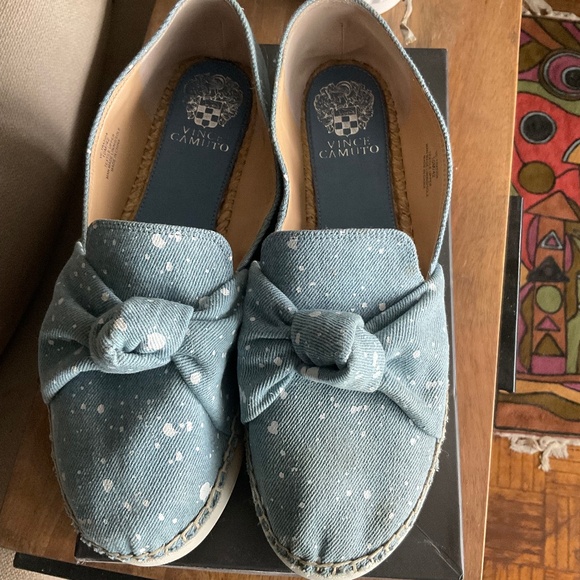 Vince Camuto Denim Espadrille  Size 10 - Picture 2 of 4